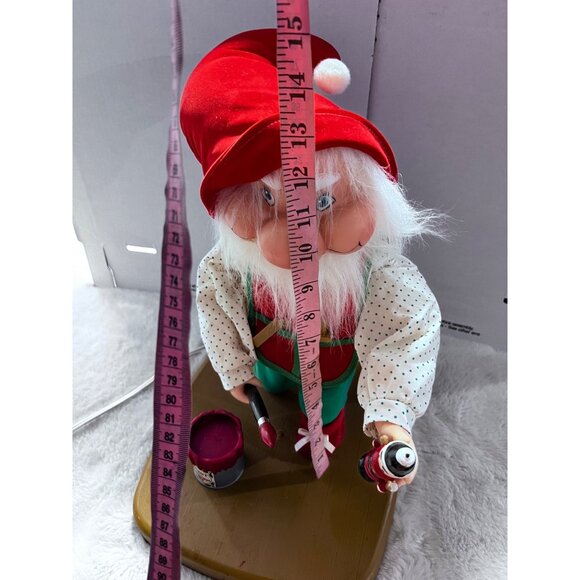 Santakins Animated Santas Workshop Elf With Paint Can 16" Electric Christmas Dec - Picture 3 of 9